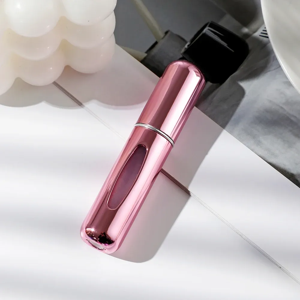 6 Portable Spray Bottles Travel Size 5ml Self-priming Bottom Fill Perfume Bottle Set