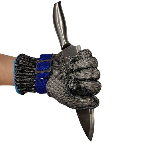 Stainless Steel Metal Gloves A9 Grade Pure Steel Wire Cut Resistant Gloves（1 piece ）