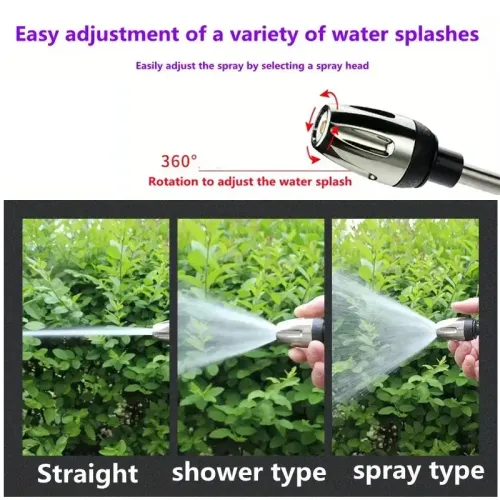 High pressure car wash water gun garden shower Long rod+independent foam pot