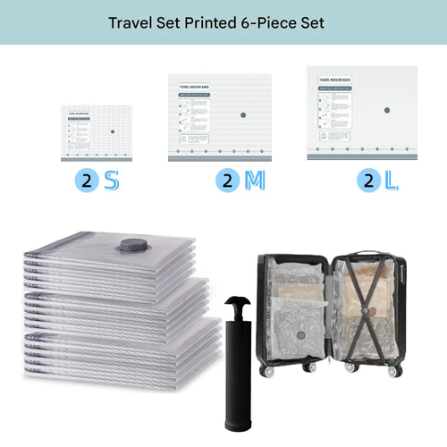 🔥Black-Friday-Mega-Angebot – 50 % Rabatt!🔥Reise-Vakuum-Storagebeutel & tragbares Pump-Set