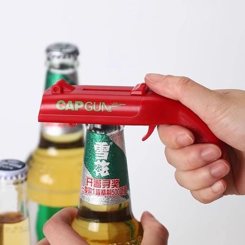 Creative Portable Beer Opener Cap Gun Bottle Opener Beer Bottles Open Capgun Drinking Opening Shooter Bar Outdoor Celebration