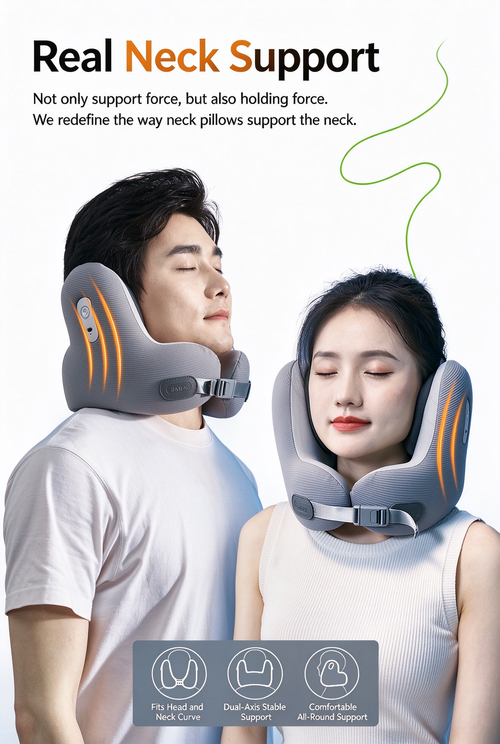 Black Friday Sale - Hot selling Bluetooth Music U-shaped Neck Pillow with Memory Cotton Noise Reduction Pillow