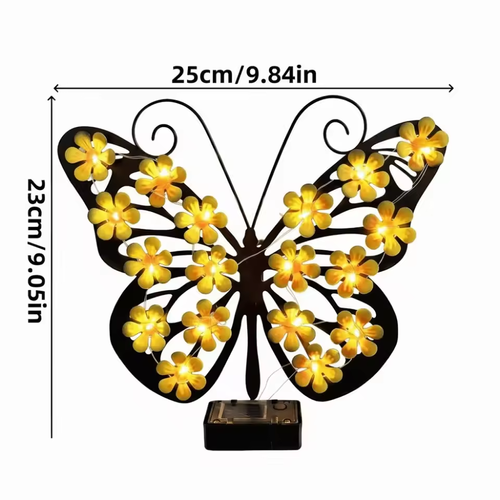 Solar Butterfly Wall Sconce Solar Butterfly Wall Sconce Landscape Atmosphere Light Outdoor Decorative Light for 1.2V