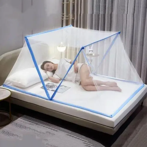 Dormitory Single Bed Mesh Folding Bed Mesh Tent Bed Net Covers Portable Mosquito Forbidden Breathable Bedroom Outdoor Trip Tent