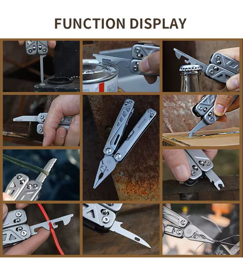 Multi-tool Pliers Outdoor Combination Knife Pliers Stainless Steel Folding Portable Multi-purpose Camping Survival Pliers Tools
