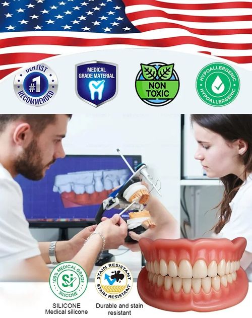 Over 300,000 users worldwide Full-mouth bone-supported denture set