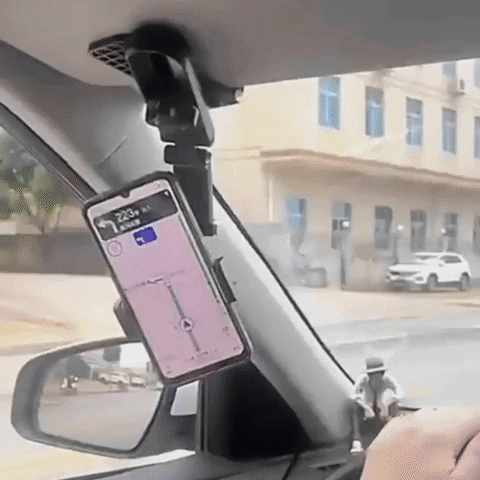 Rotatable and Retractable Car Phone Holder