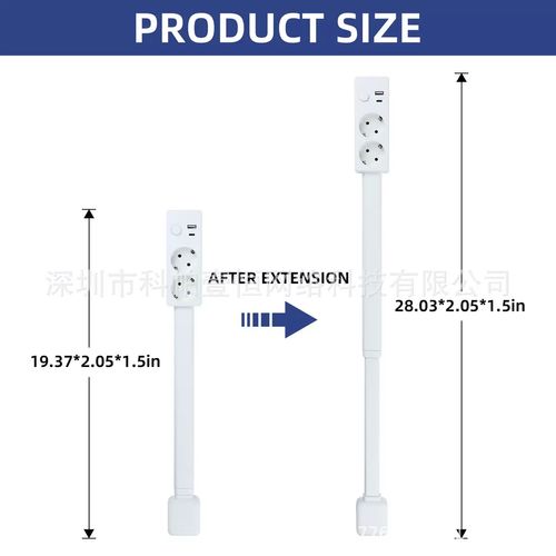 Electrical Outlet Extender Flat Plug Power Strip Features Rotates Power Outlets Extender Use Behind Sofas Nightstands Desk