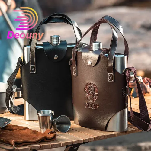 Stainless steel hip flask