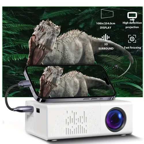 4K high-definition projector can be connected to a mobile phone