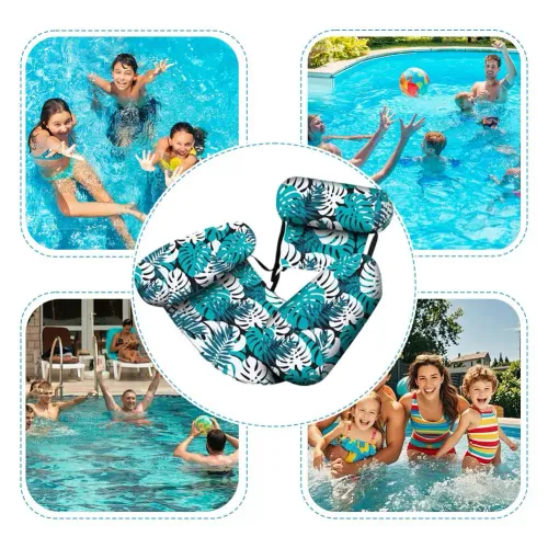 Inflatable swimming pool float ring, float lounge chair, durable, party beach lake play float chair