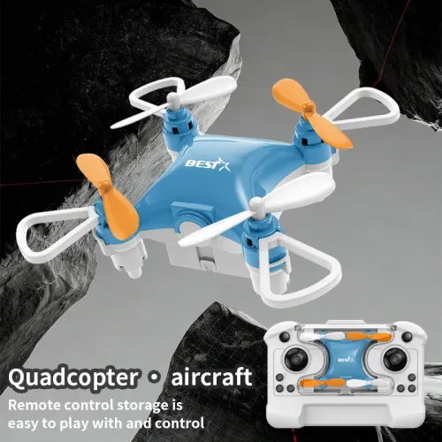 Mini Folding Storage Aircraft Mini Drone Emote-Controlled Airplane Fixed Height Quadcopter