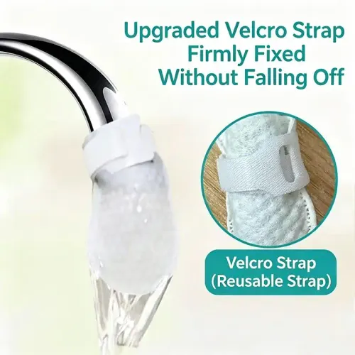 50Pcs Faucet Filter Cotton,Anti-splash Removes Sand Filters With T-strap ,Water Purification Socks For Tap Water Rust Removal