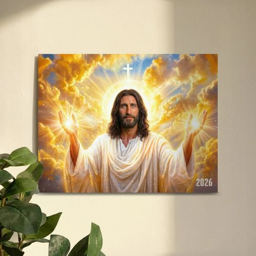 ✝️Jesus Christ Exquisite Images 2026 Wall Calendar -Daily Faith, Peace & Divine Inspiration