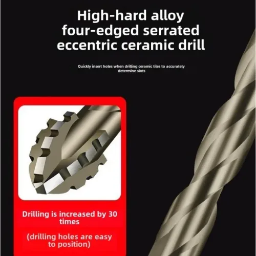 Serrated Drill Bits Set High Strength Special Serrated Twist Bits 3-12mm For Concrete Tile Glass Drilling Tools Set
