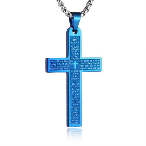 Christian Prayer Holy Bible Verse Cross Necklaces