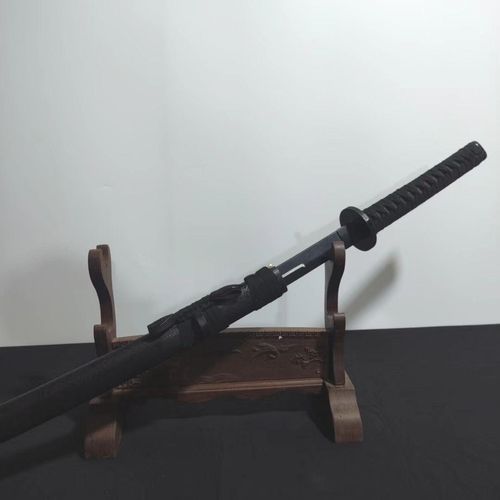Self-Fueling Powder-Fed  Flame Blade  Prop (Authentic Intangible Cultural Heritage Craft) — Combustible Bamboo & Wood Tang-Style Dao