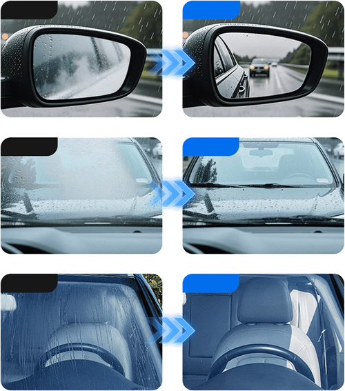 2 pcs Automotive glass anti-fog coating agent