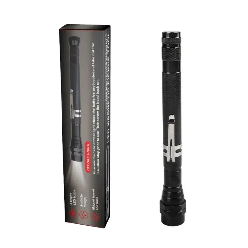 360 Degree Rotation Magnetic LED Work Light Flexible Design Telescoping Extensible Telescopic Flashlight Long Goose Neck