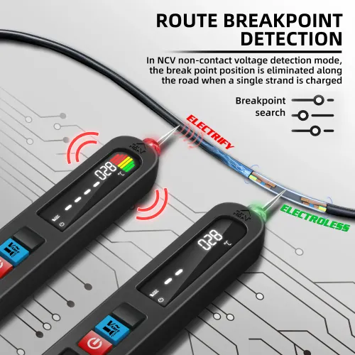 Recharge Non-Contact Detection Leakage Live Wire Breakpoint Finder Portable Household