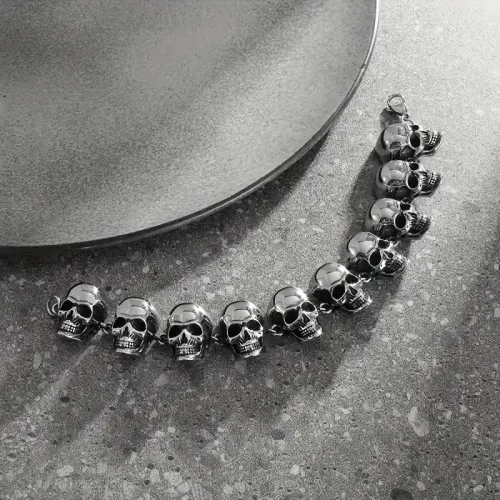 Bracelet punk skull Bracelet For Vintage Cool