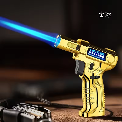 New High Temperature Windproof Inflatable Welding Spray Gun, Barbecue Point Cigar Kitchen Baking High Power Lighter