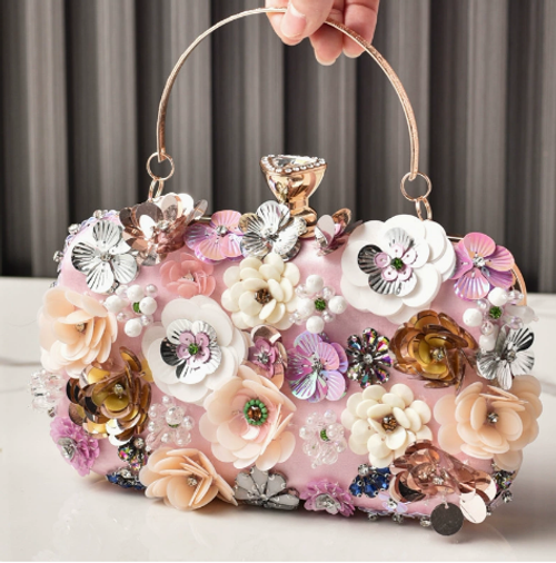 Luxury Evening Clutch Purses: Pearl & Rhinestone Wedding Handbags
