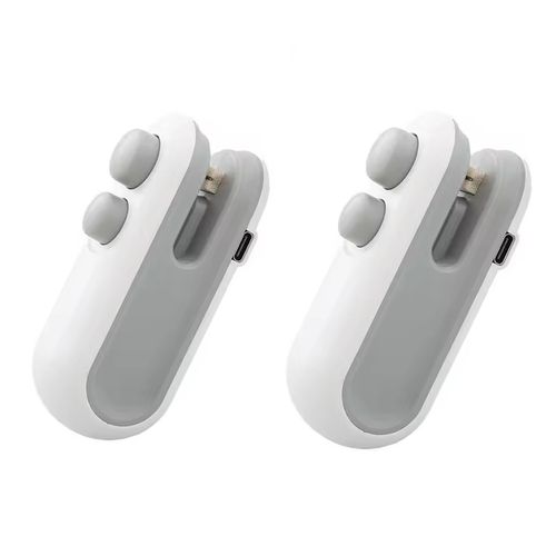2PCS USB Rechargeable Portable Food Plastic Bag Sealer