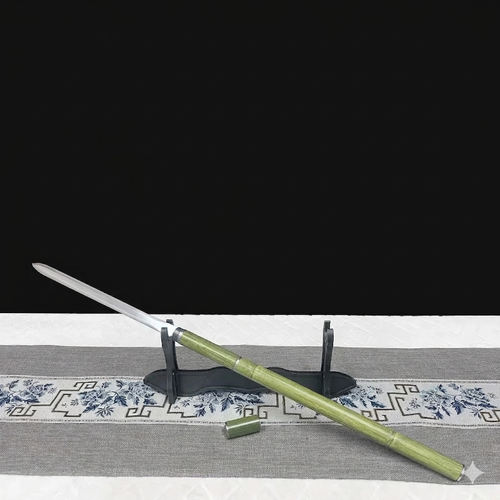 19in Bamboo-Style Hidden Folding Blade Extendable Reverse Connection Outdoor Multifunction