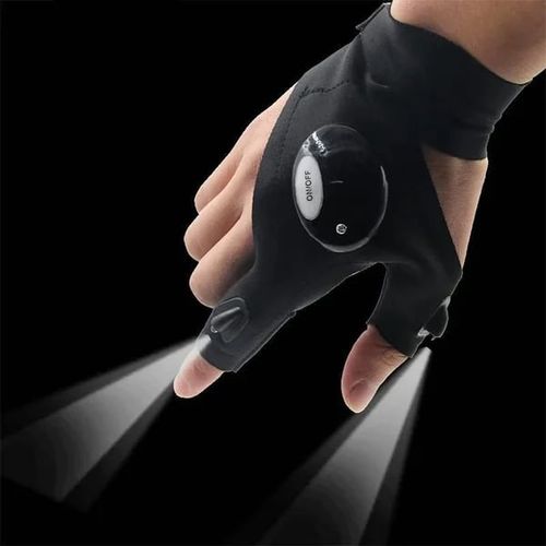 1 Pair LED Flashlight Waterproof Gloves
