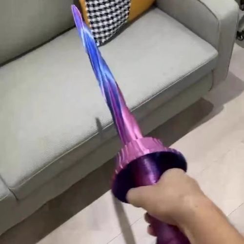 3D Print Spiral Retractable Sword  (Gradient Color)