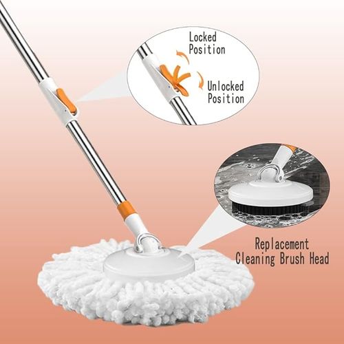 Household rotary floor scrubber kitchen bathroom toilet mop electric multifunctional cleaning