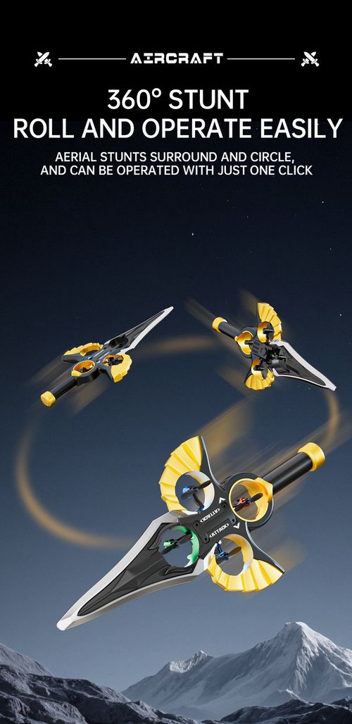 Sword-Riding Drone: Fighter-Style Special Effects, Aerial Flips, One-Touch Takeoff & Landing, Precise Control, Orbit Mode
