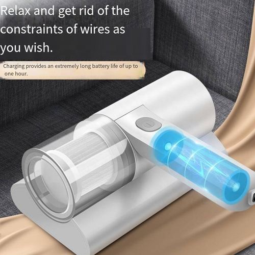 Handheld mite removal device, smart rechargeable model for home use