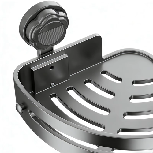 Drill-free Suction Cup Bathroom Shelf (Corner Model)