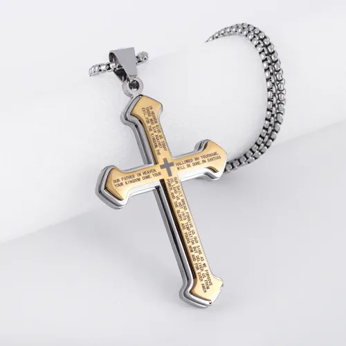 Classic cross pendant necklace
