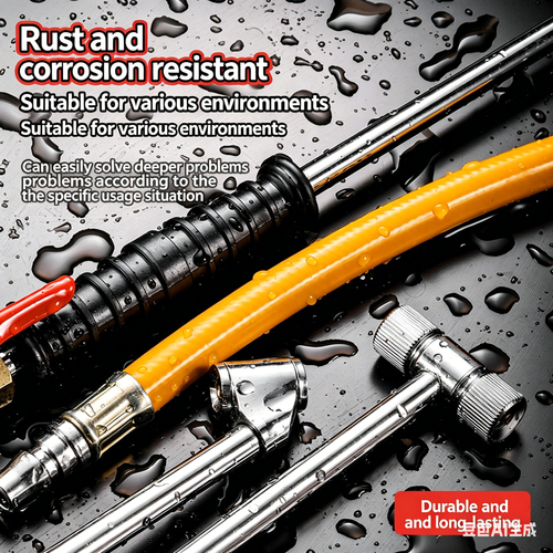 Heavy-Duty Tire Inflator with Pressure Gauge