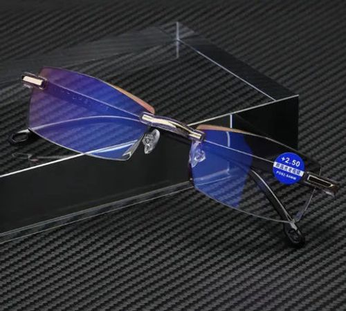 Blue-Light Blocking, Rimless, Smart Auto-Focus Reading Glasses — Buy ​​One, Get One Free