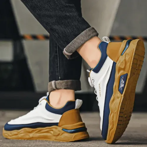 New men's sports shoes, multifunctional anti slip running shoes, thick soled outdoor walking shoes