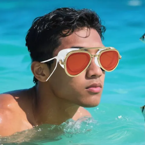 Swim Goggles Full-View Swimming Goggles Crystals Clear Full-View Anti-Fog Lenses Pool Swimming UV Protection Swim Goggles