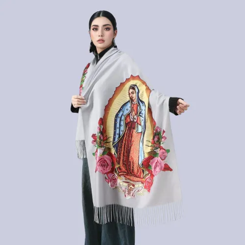 Wraps Warm Soft Winter Prayer Shawls Tassel Shawls  Lightweight Cashmere Scarf for Women