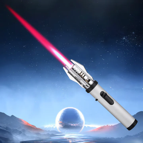 Portable Lightsaber Windproof Flame Blowing Flashlight Lighter
