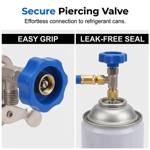 ⏳ Limited-Time Offer ⏰ Charging Hose with Pressure Gauge – Universal & Simple DIY Tool 🔧