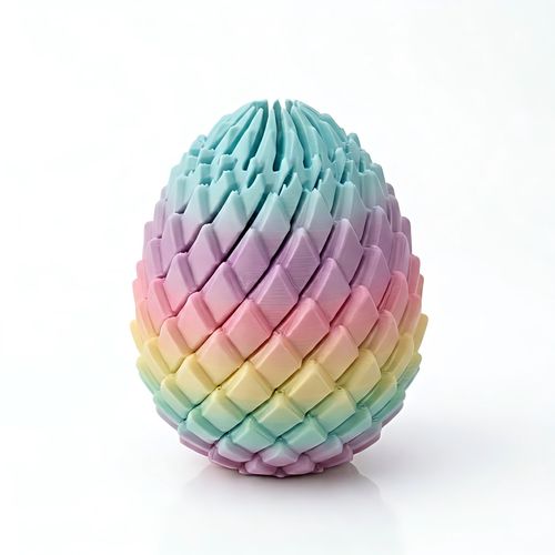 3D Printing Dragon Egg Stress Relief Model, Deformable Twist Egg, Creative Stress-Relief Gadget Desk Ornament