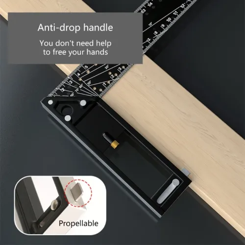 Multi Functional Right Hole Industrial Grade Thicken Positioning Marking Angle Ruler