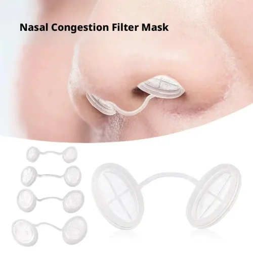 Invisible Disposable Nasal Plugs Multi-Size Unobtrusive Nasal Filters Allergy Relief Breathable Nasal Filtration Set