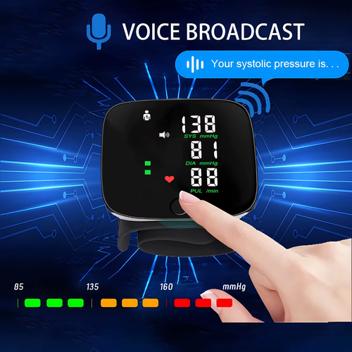 Wrist blood pressure monitor