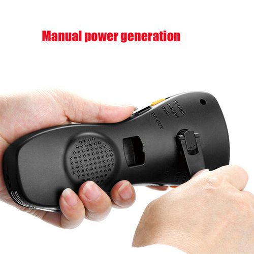 Outdoor multifunctional tool knife radio hand cranked flashlight emergency mobile power alarm lighting