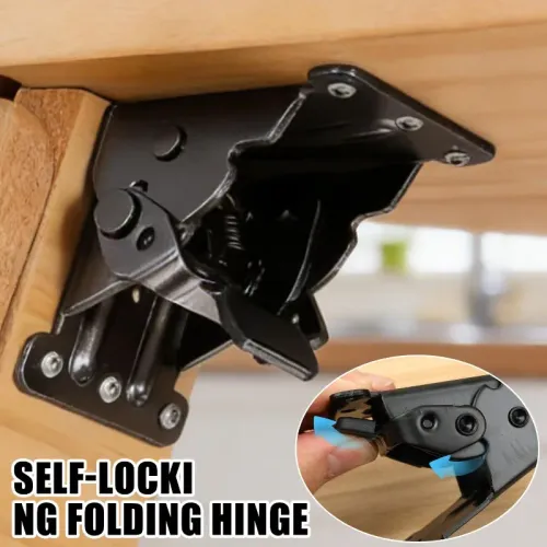 4PCS 90 degree self-locking folding hinge