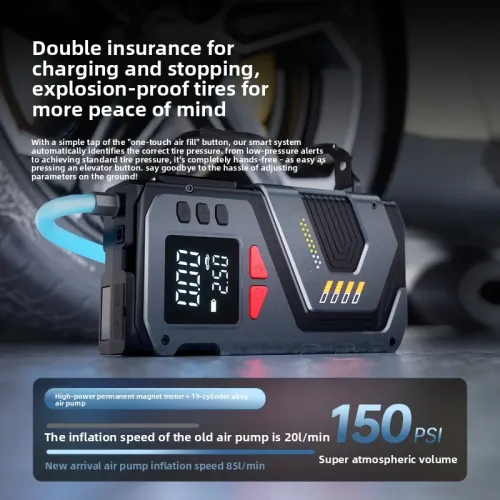 Emergency Start Power Wireless Car Air Pump Portable Wireless Car Electric Vehicle Air Pump